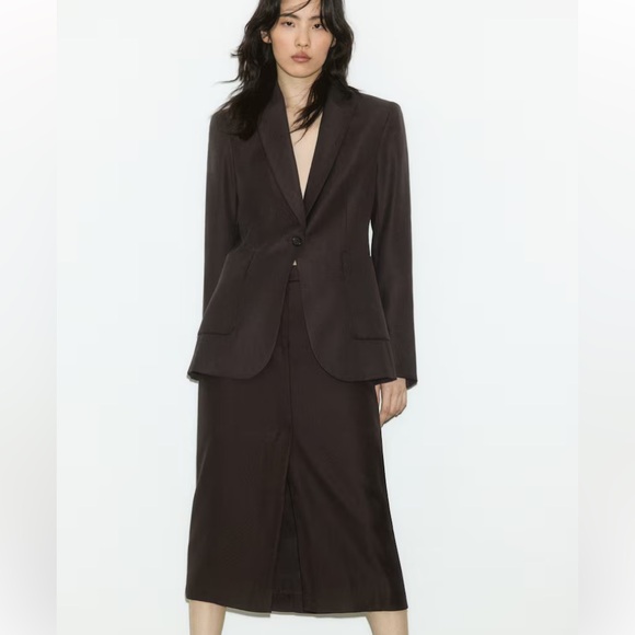H&M Jackets & Blazers - H&M Dark Brown Blazer